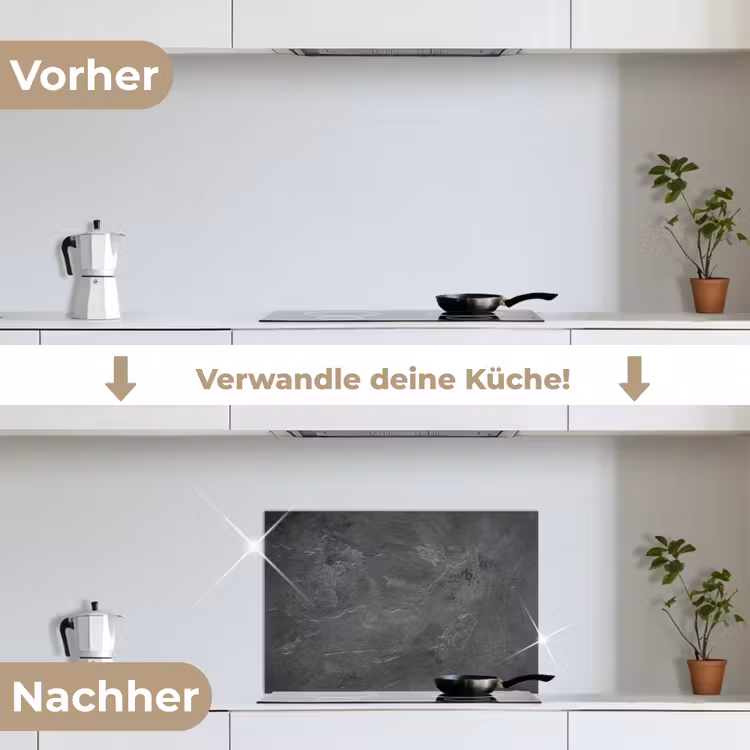 Vergeten Betonnen Canvas keuken achterwand spatscherm klein -voor_na_DE