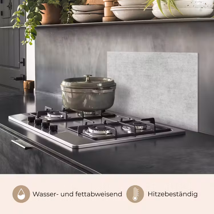 Verweerde Grijze Canvas keuken achterwand spatscherm klein -usp_DE