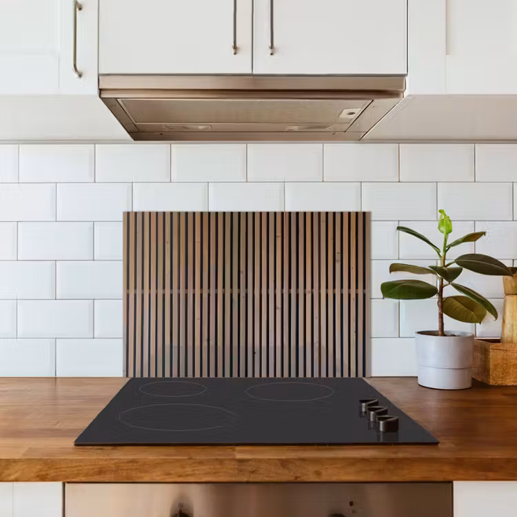 Vintage - Hout - Design - Structuur keuken achterwand spatscherm klein -sfeer2