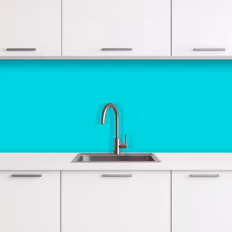Vivid - Aquamarine - Turkoois keuken achterwand 2 middel 871 -3d