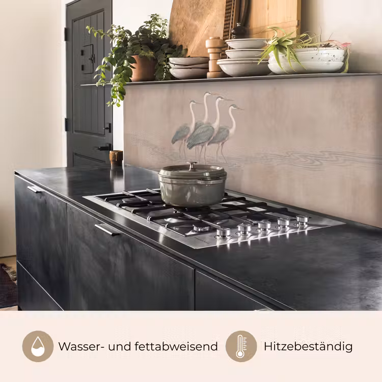 Vogel - Water - Natuur - Vintage keuken achterwand 2 middel -usp_DE