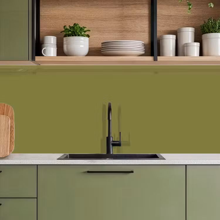 Juniper - Groen - Organisch keuken achterwand 2 middel 871 -sfeer3
