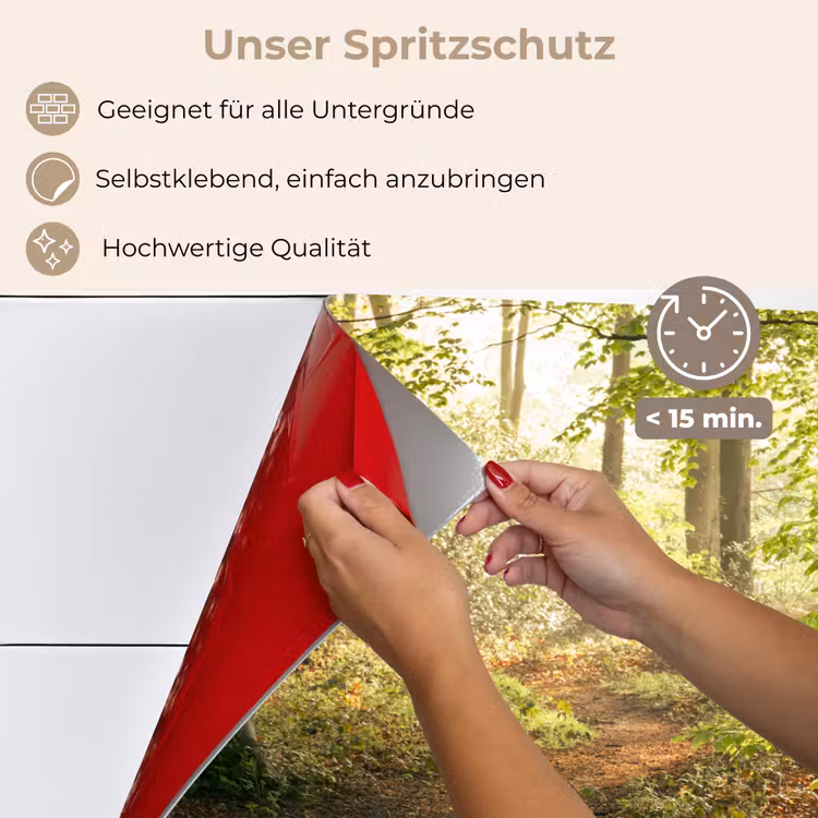 Bos - Bomen - Pad - Zon - Planten - Bladeren - Natuur keuken achterwand spatscherm klein -spatscherm_DE