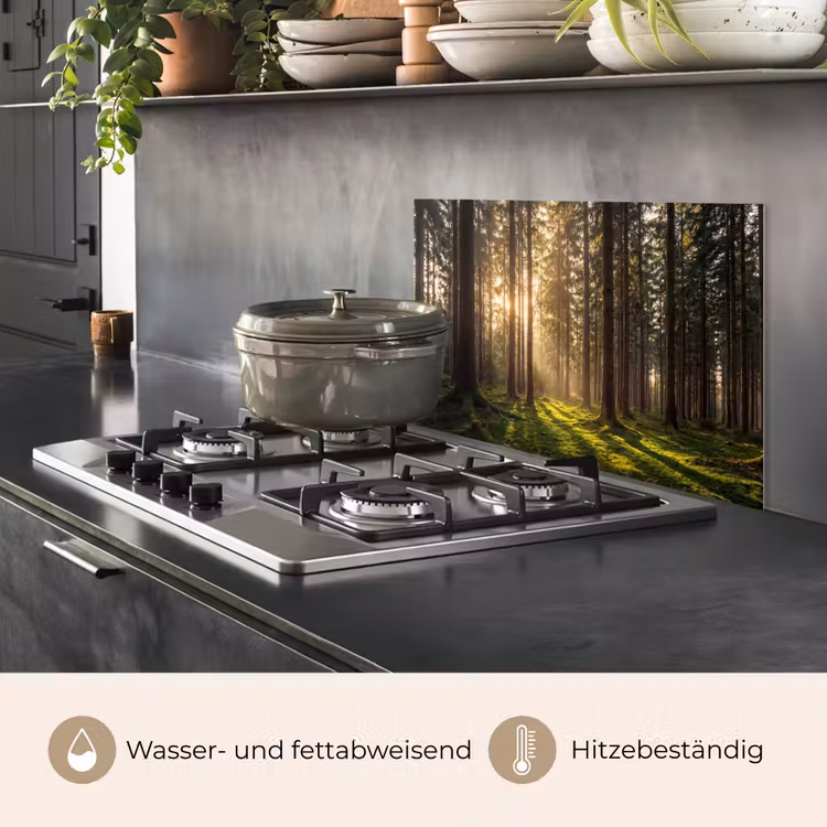 Bos - Gras - Zonlicht keuken achterwand spatscherm klein -usp_DE