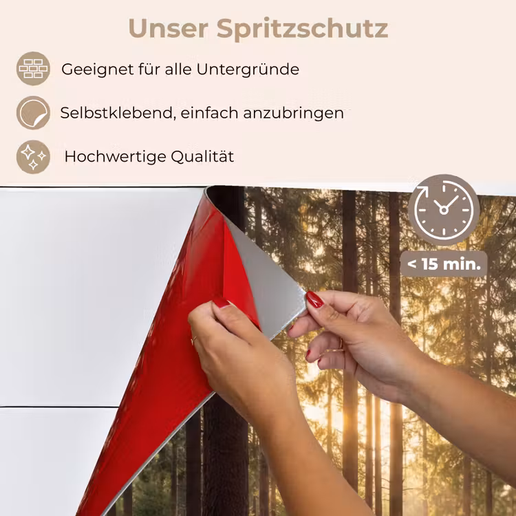 Bos - Gras - Zonlicht keuken achterwand spatscherm klein -spatscherm_DE