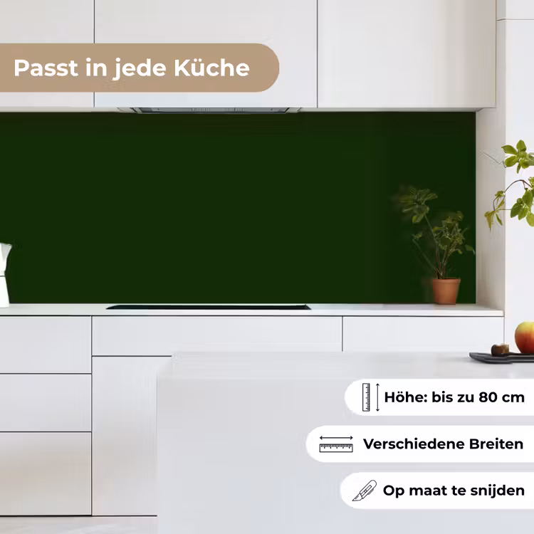 Forest - Green - Groen keuken achterwand 2 middel 871 -sfeer4_DE