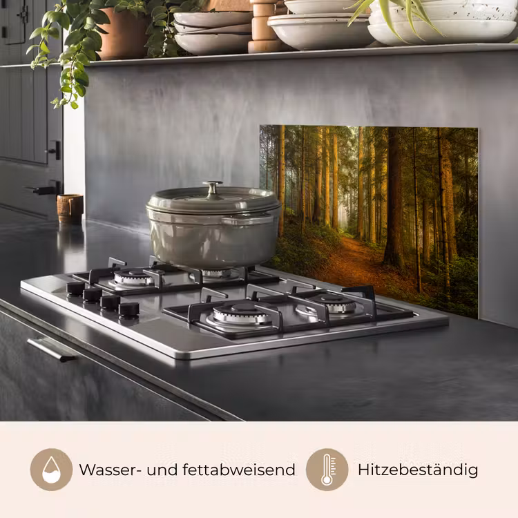 Bos - Natuur - Bomen - Landschap - Bladeren keuken achterwand spatscherm klein -usp_DE