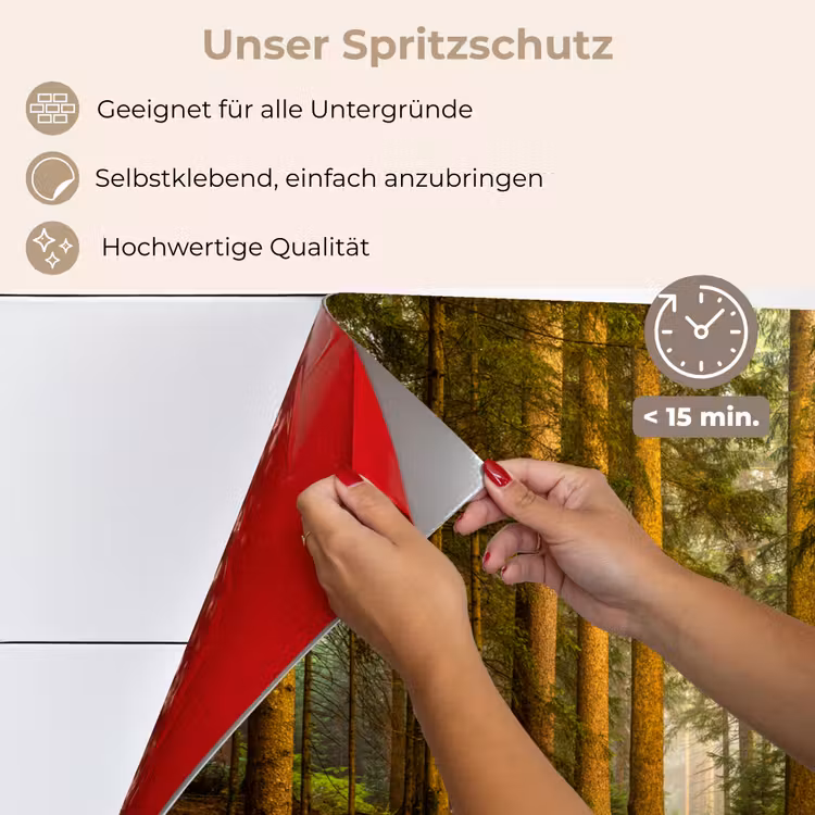 Bos - Natuur - Bomen - Landschap - Bladeren keuken achterwand spatscherm klein -spatscherm_DE