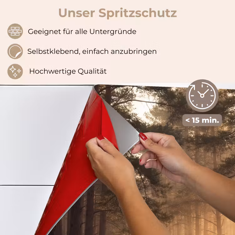 Bos - Mist - Zonlicht keuken achterwand spatscherm klein -spatscherm_DE