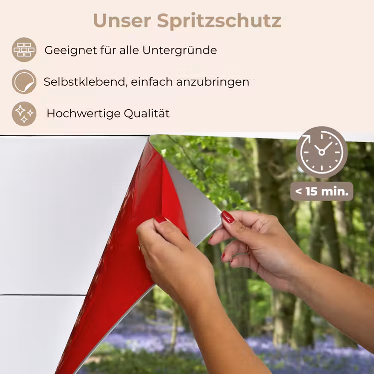 Bos - Pad - Bloemen - Paars - Groen - Natuur keuken achterwand spatscherm klein -spatscherm_DE
