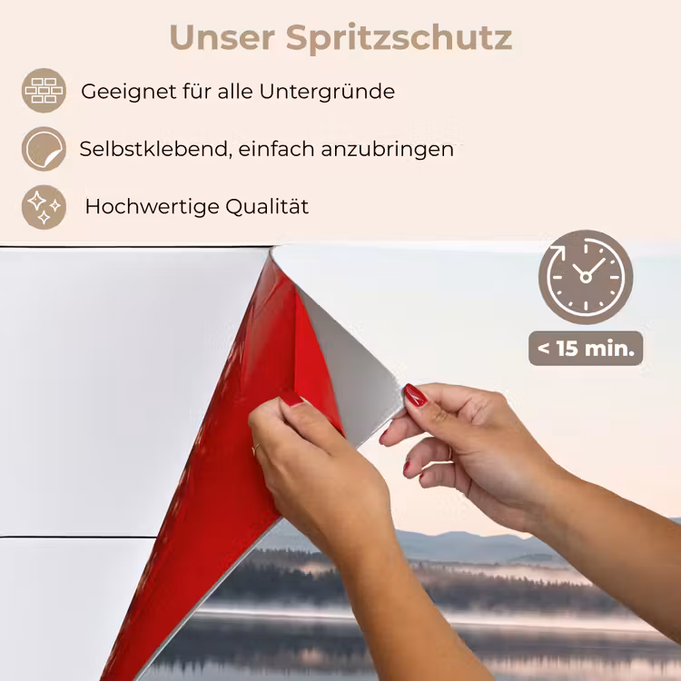 Water - Bomen - Mistlaag keuken achterwand spatscherm klein -spatscherm_DE