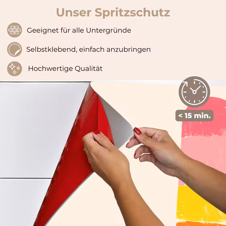 Waterijsje - Retro - Stokje - Roze keuken achterwand spatscherm klein -spatscherm_DE