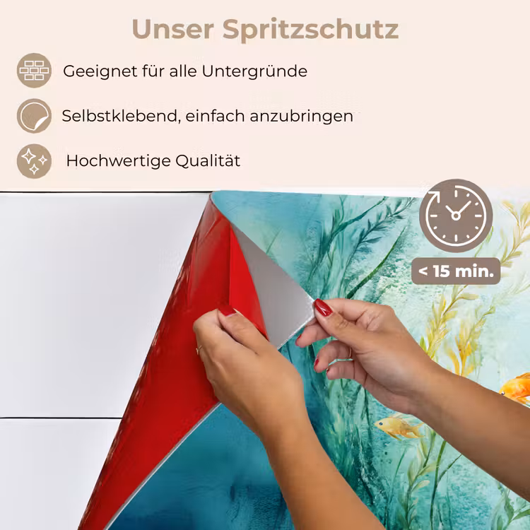 Waterplanten - Vissen - Kleurrijk - Water keuken achterwand spatscherm klein -spatscherm_DE