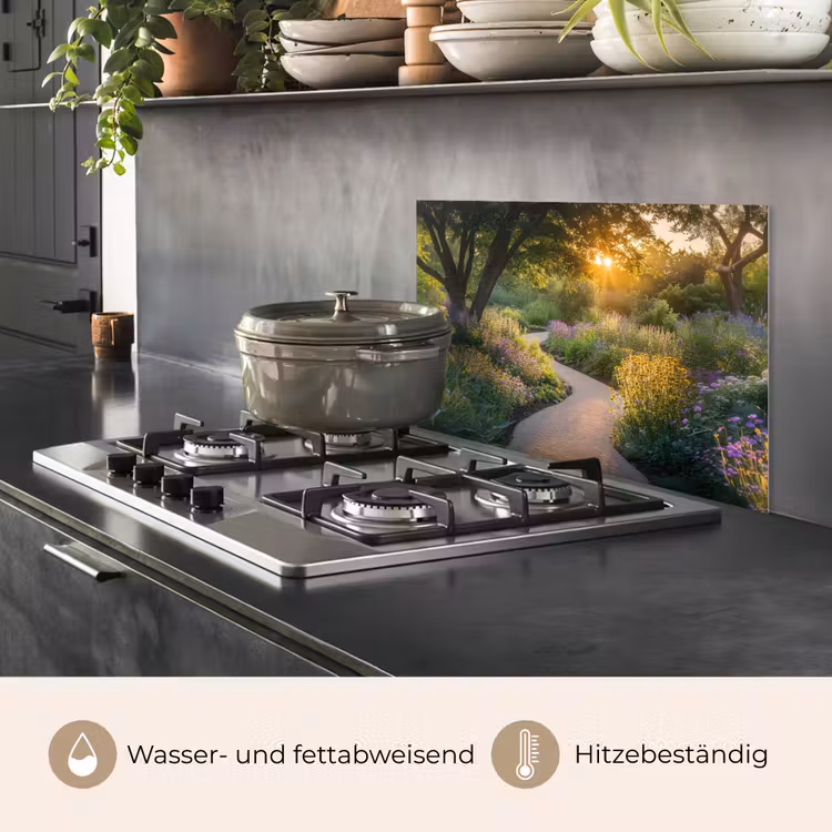 Pad - Bloemen - Park keuken achterwand spatscherm klein -usp_DE