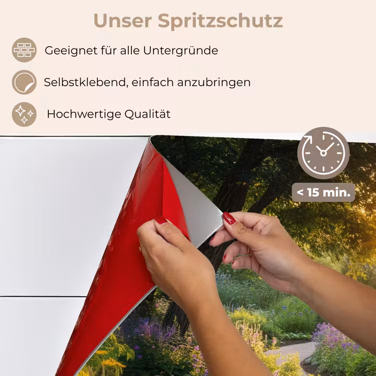 Pad - Bloemen - Park keuken achterwand spatscherm klein -spatscherm_DE