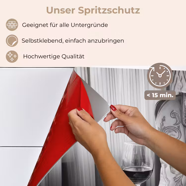 Wijn - Cowboylaarzen - Raamlicht - Wit keuken achterwand spatscherm klein -spatscherm_DE