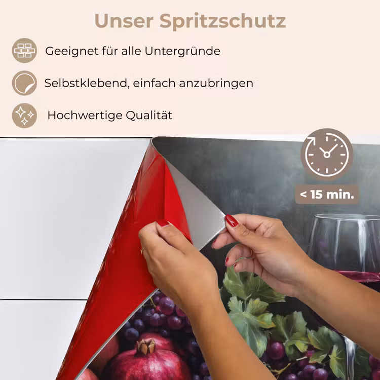 Wijn - Fruit - Stilleven keuken achterwand spatscherm klein -spatscherm_DE