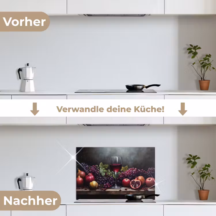 Wijn - Fruit - Stilleven keuken achterwand spatscherm klein -voor_na_DE