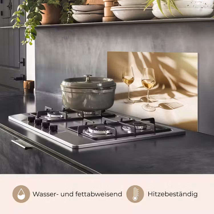 Wijn - Wijnglazen - Wit keuken achterwand spatscherm klein -usp_DE