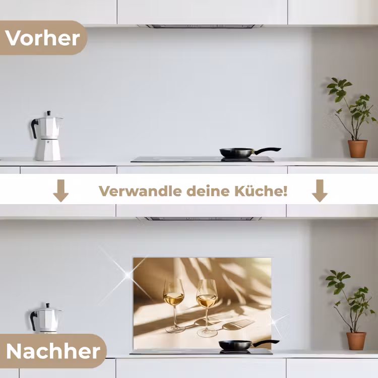 Wijn - Wijnglazen - Wit keuken achterwand spatscherm klein -voor_na_DE