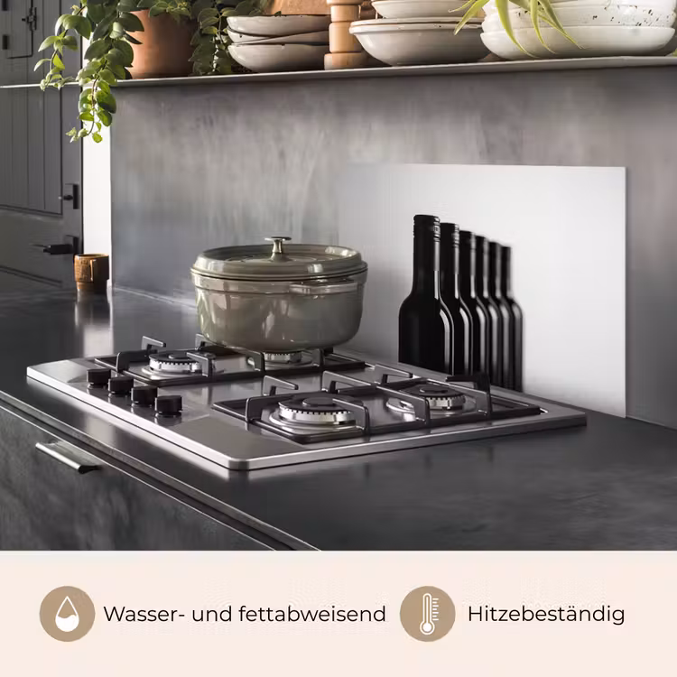 Wijnflessen - Zwart - Minimalistisch keuken achterwand spatscherm klein -usp_DE