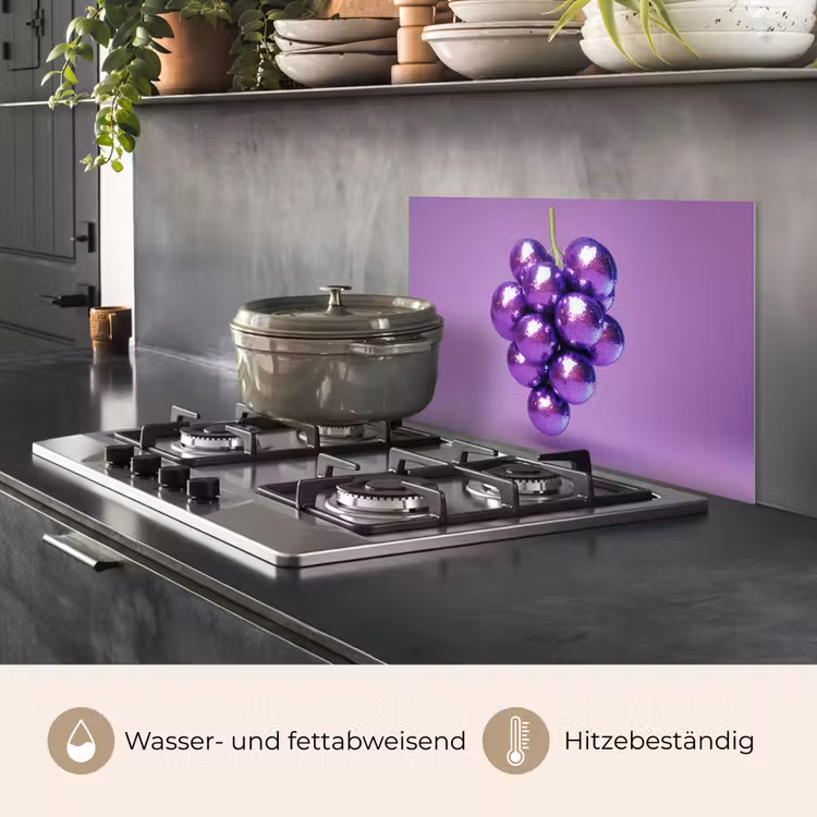 Druif - Disco - Glitter - Paars keuken achterwand spatscherm klein -usp_DE
