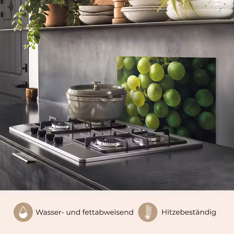 Druiven - Tros - Groen keuken achterwand spatscherm klein -usp_DE
