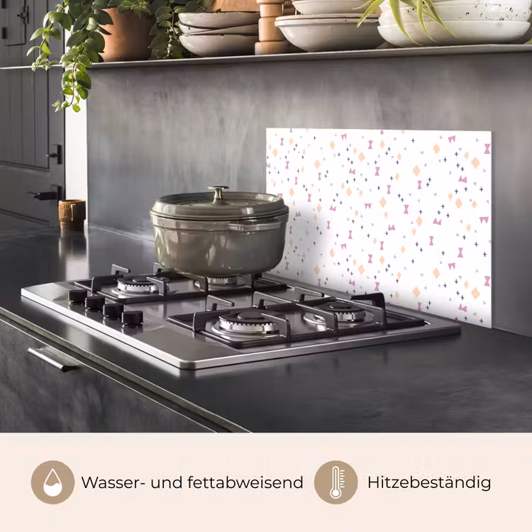 Wit - Vormen - Kleuren keuken achterwand spatscherm klein 900 -usp_DE