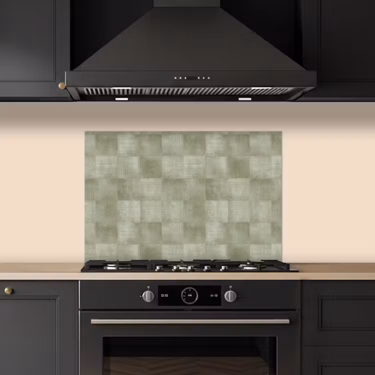Vlakken - Rustiek - Groen keuken achterwand spatscherm klein 900 -sfeer1