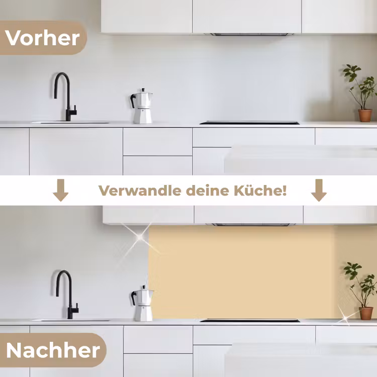 Desert - Sand - Nude keuken achterwand 2 middel 871 -voor-na_DE