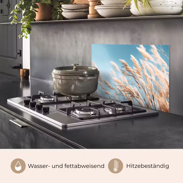 Siergras - Wind - Lichtbruin keuken achterwand spatscherm klein -usp_DE