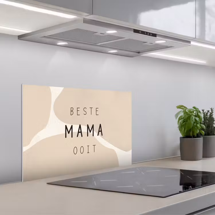 Quotes - Beste mama ooit - Mama - Spreuken keuken achterwand spatscherm klein -3d_schuin
