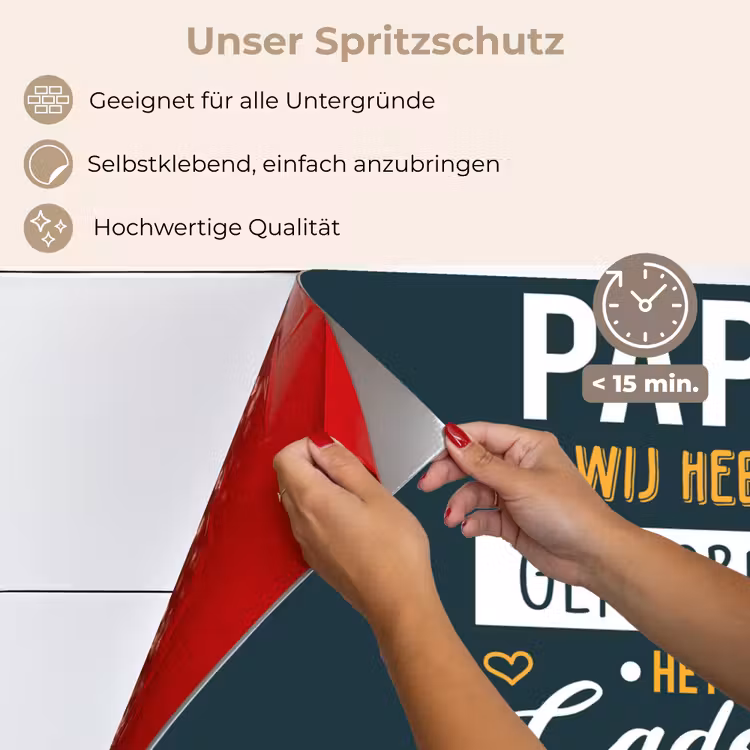 Quotes - Papa - Spreuken - Papa jij hebt ons al keuken achterwand spatscherm klein -spatscherm_DE