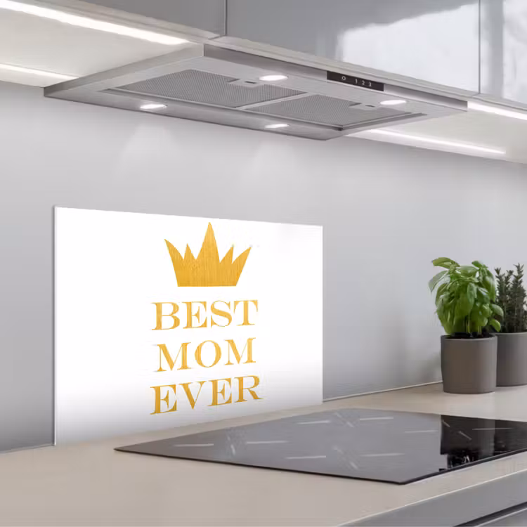 Quotes - Best mom ever - Spreuken - Mama keuken achterwand spatscherm klein -3d_schuin