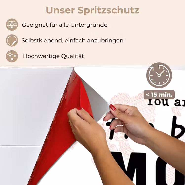 Quotes - You are the best mom in the world - Spreuken - Mama keuken achterwand spatscherm klein -spatscherm_DE
