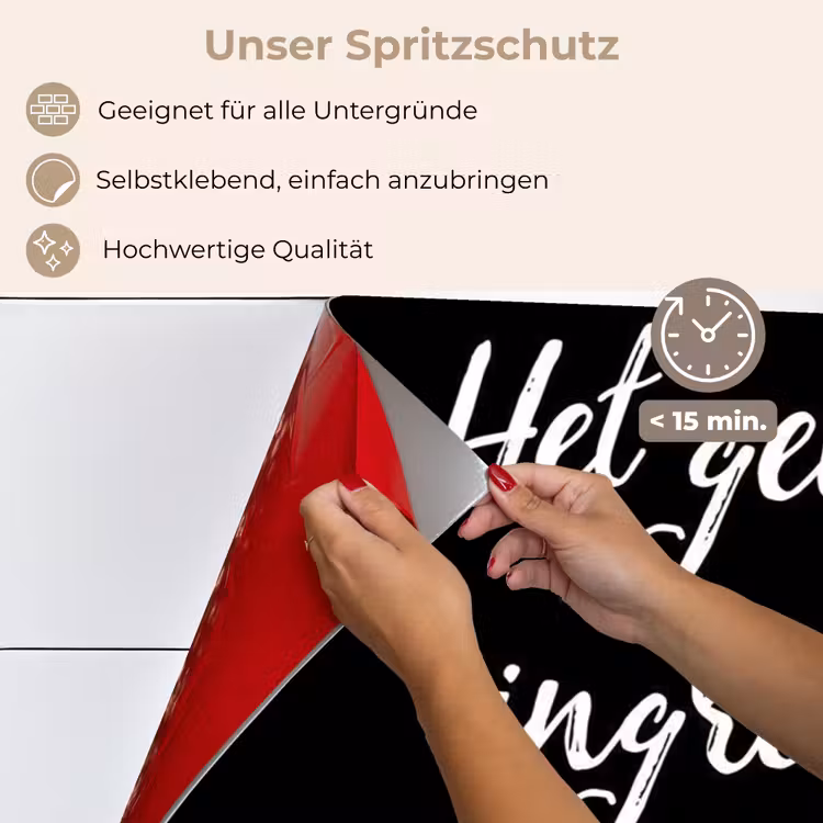 Quotes - Koken - Het geheime ingrediënt is altijd liefde! - Spreuken - Liefde keuken achterwand spatscherm klein -spatscherm_DE