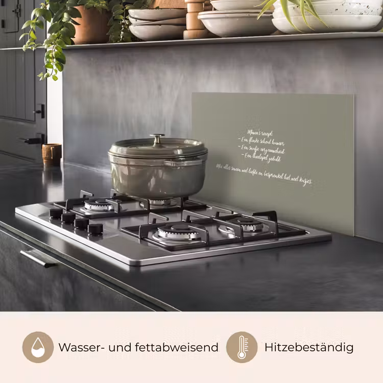 Quotes - Ma - Spreuken - Mama's recept - Koken keuken achterwand spatscherm klein -usp_DE