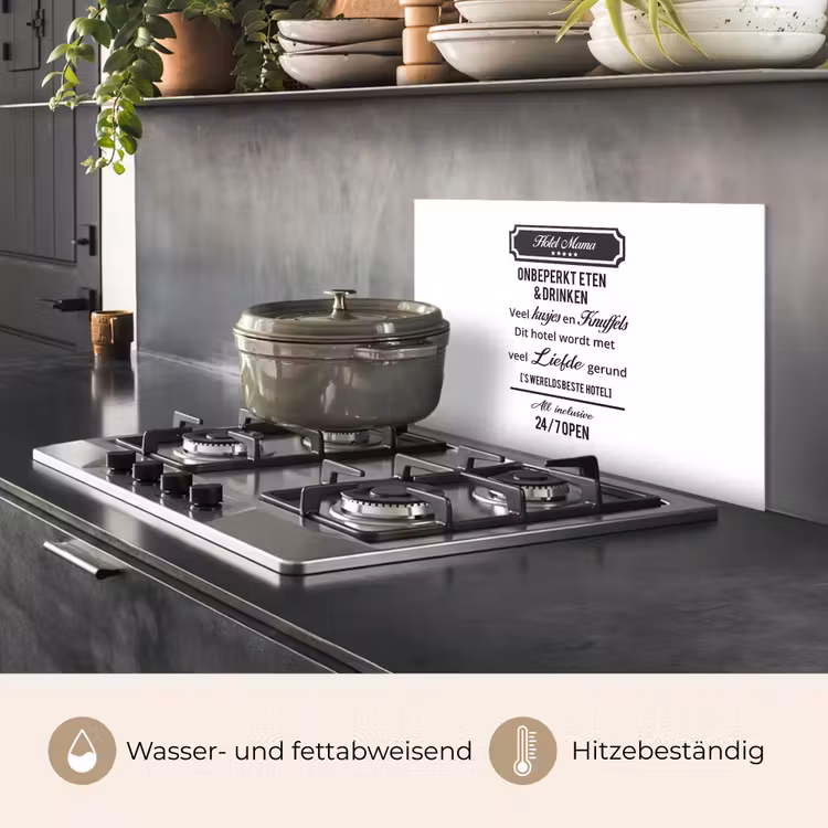 Quotes - Mama - Spreuken - Hotel mama keuken achterwand spatscherm klein -usp_DE