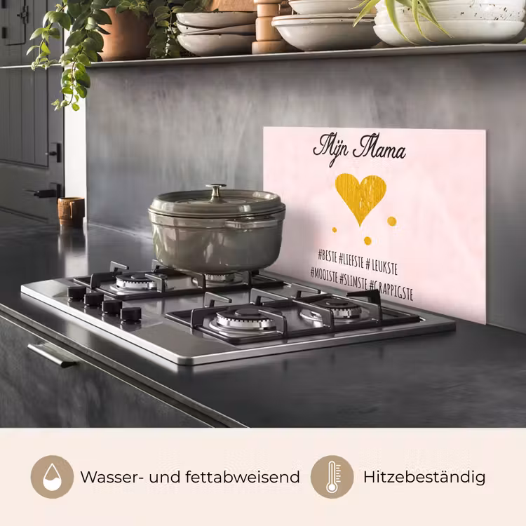 Quotes - Moeder - Spreuken - Mijn mama keuken achterwand spatscherm klein -usp_DE