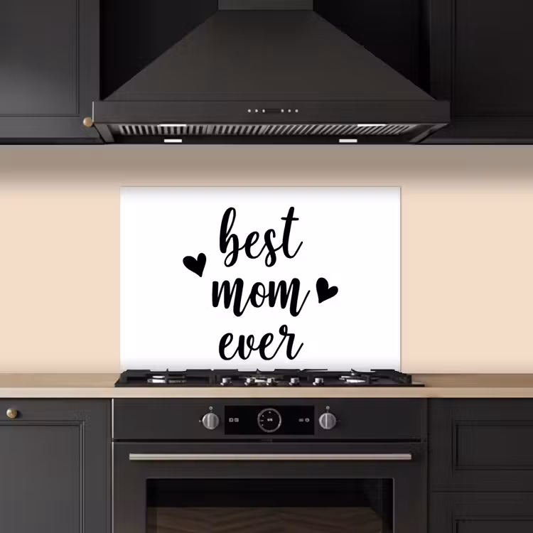 Quotes - Moederdag - Cadeau keuken achterwand spatscherm klein -sfeer1