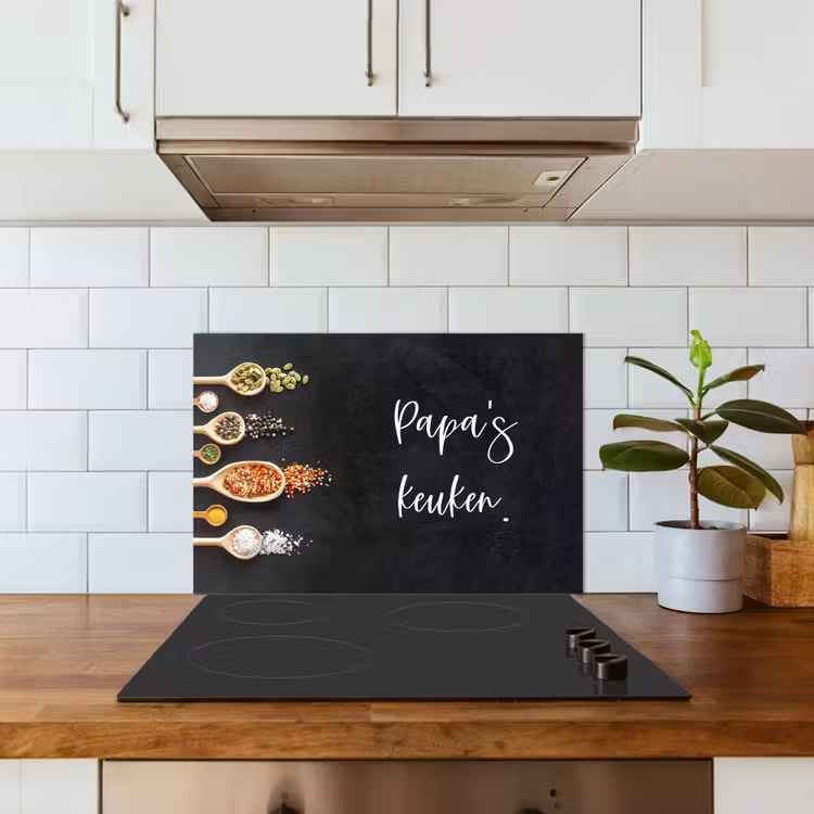 Quotes - Spreuken - Keuken - Papa's keuken - Papa keuken achterwand spatscherm klein -sfeer2