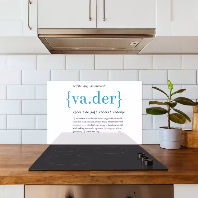 Quotes - Vader definitie - Spreuken - Woordenboek keuken achterwand spatscherm klein -sfeer2