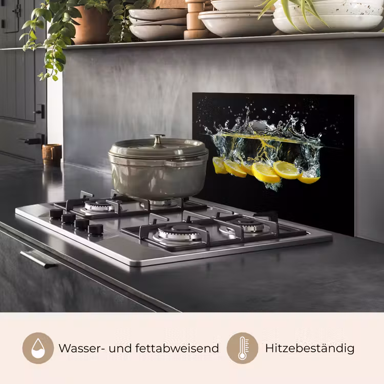 Citroen - Fruit - Geel - Stilleven - Water keuken achterwand spatscherm klein -usp_DE