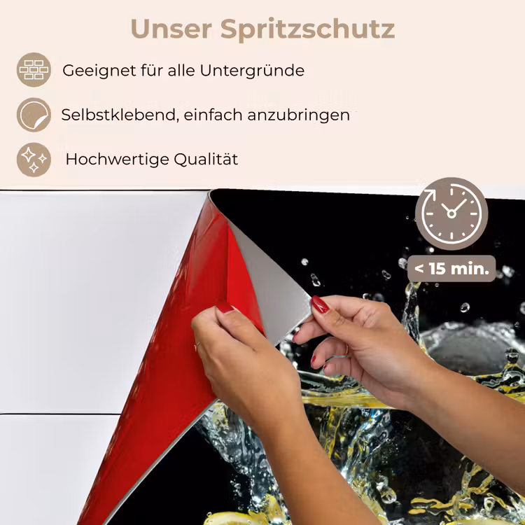 Citroen - Fruit - Geel - Stilleven - Water keuken achterwand spatscherm klein -spatscherm_DE