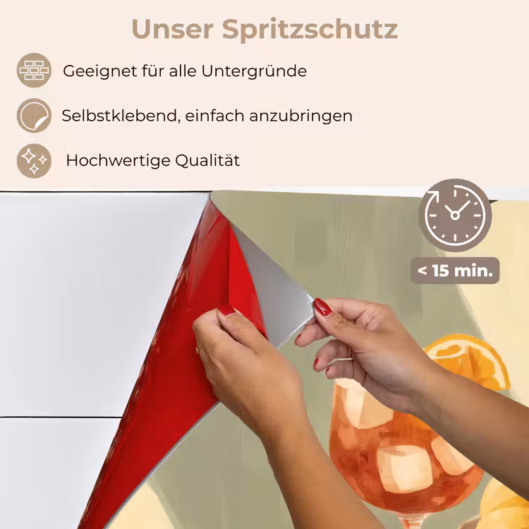 Citroenen - Glas - Tafelkleed - Geblokt keuken achterwand spatscherm klein -spatscherm_DE
