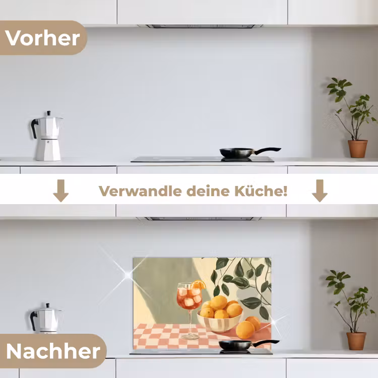 Citroenen - Glas - Tafelkleed - Geblokt keuken achterwand spatscherm klein -voor_na_DE