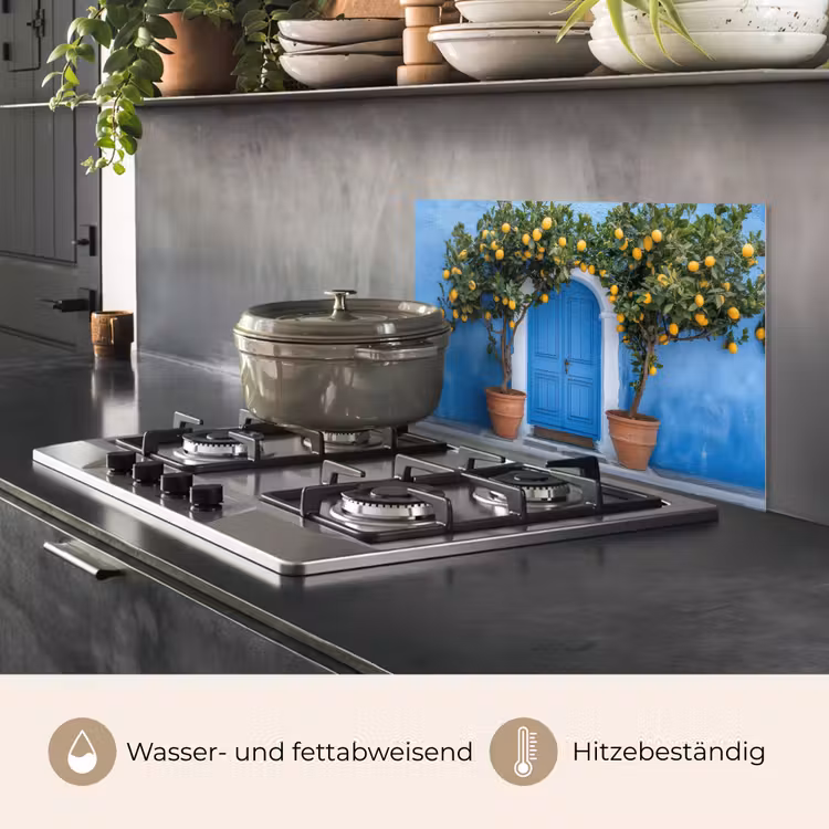 Citroenbomen - Geel - Deur - Potten keuken achterwand spatscherm klein -usp_DE