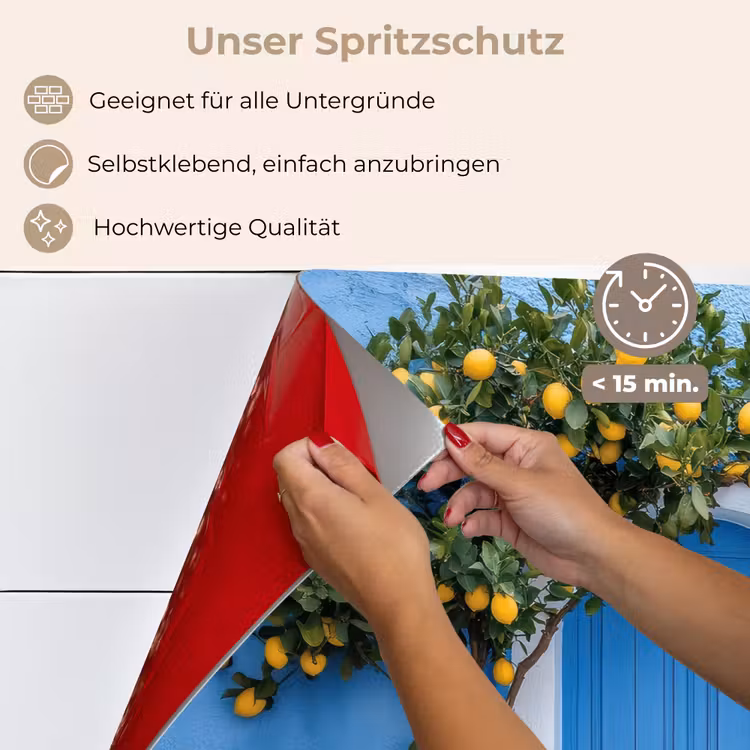Citroenbomen - Geel - Deur - Potten keuken achterwand spatscherm klein -spatscherm_DE