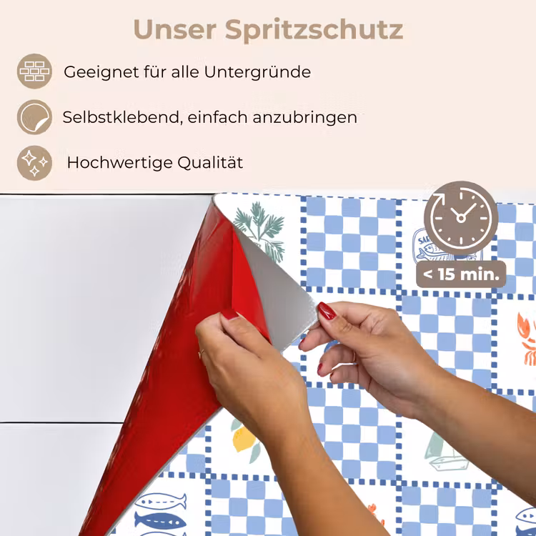 Zee - Sfeer- Mozaïek - Blauw keuken achterwand spatscherm klein 900 -spatscherm_DE