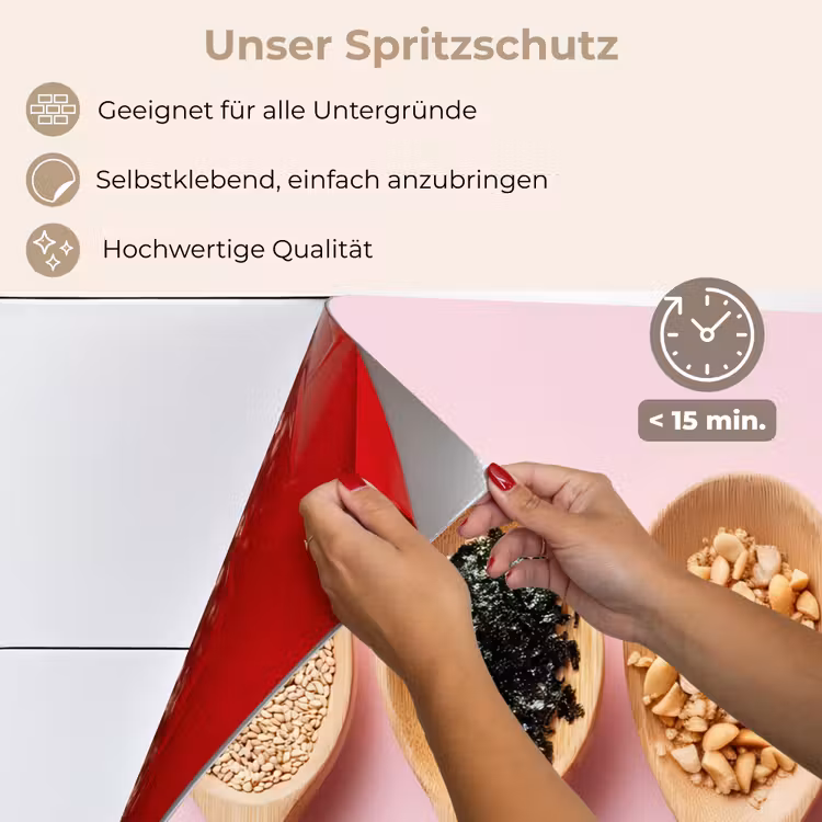 Ingrediënten - Lepels - Hout - Roze keuken achterwand spatscherm klein -spatscherm_DE